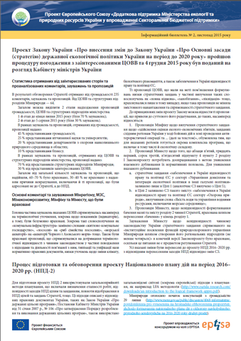 Інформаційний бюлетень проекту СБП. Випуск 2, листопад 2015 року Newsletter2